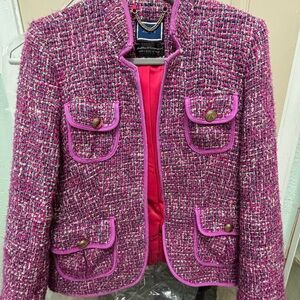 J. Crew Autumn Pink Tweed Jacket